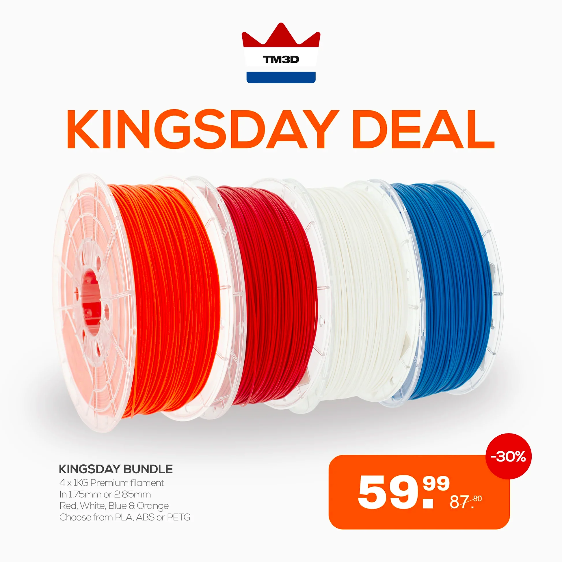 Koningsdag Bundel - Oranje, Rood, Wit & Blauw