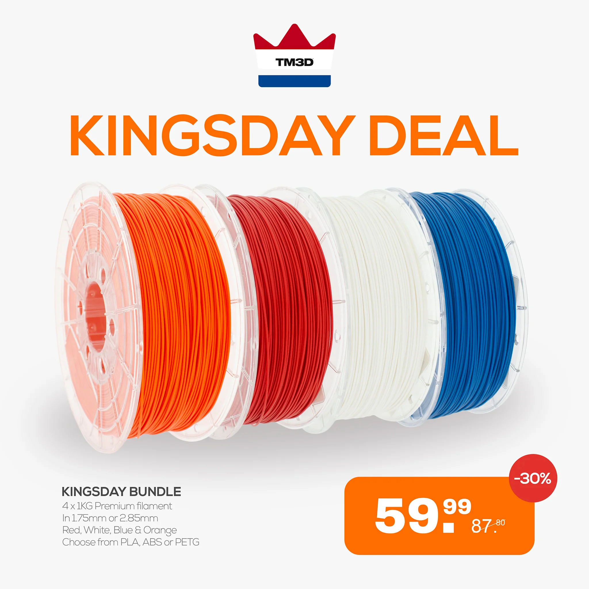 Koningsdag Bundel - Oranje, Rood, Wit & Blauw