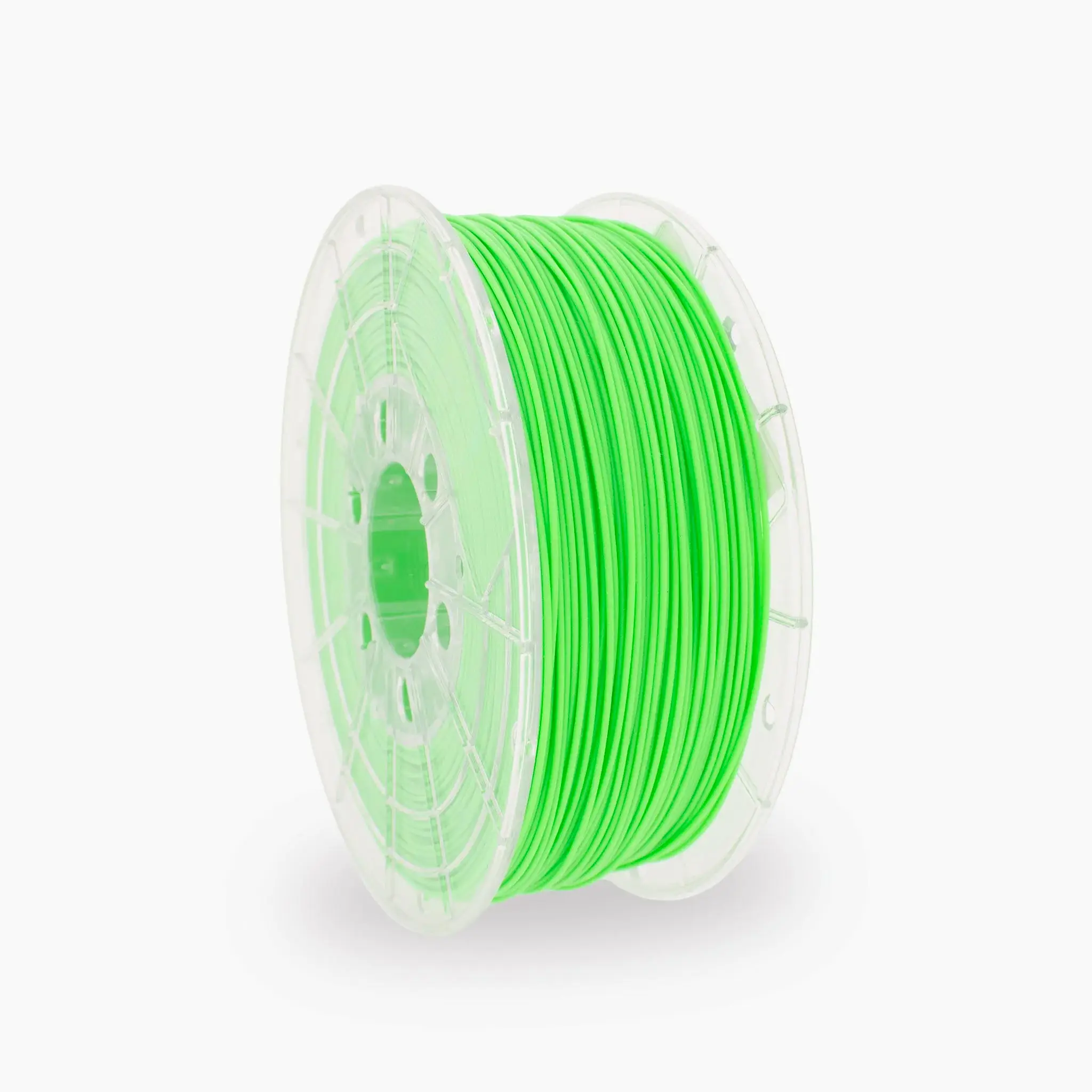 Fluor Green PLA 3D Printer Filament with a diameter of 1.75mm on a 1KG Spool.