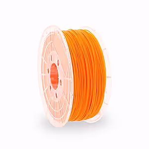 Fluor Orange PLA 3D Printer Filament with a diameter of 1.75mm on a 1KG Spool.