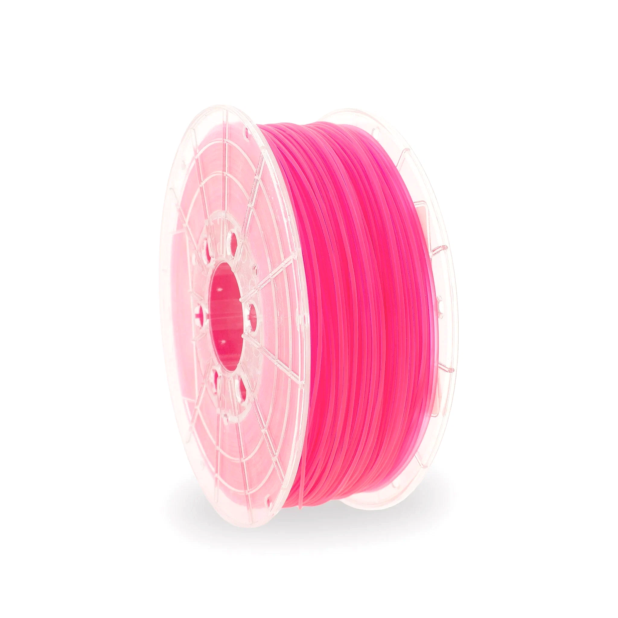 Fluor Pink PLA 3D Printer Filament with a diameter of 1.75mm on a 1KG Spool.