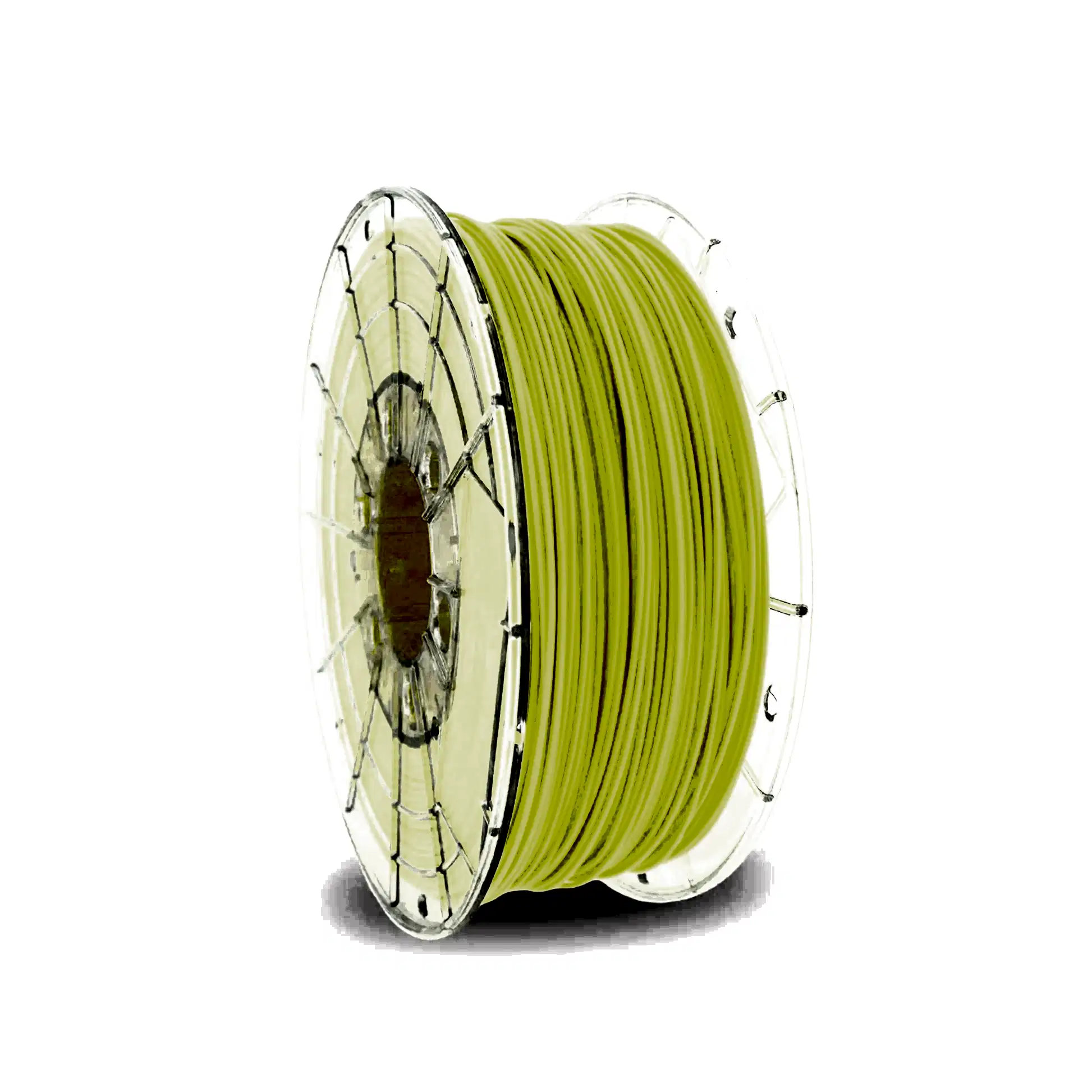 Fluor Yellow PLA 3D Printer Filament with a diameter of 1.75mm on a 1KG Spool.