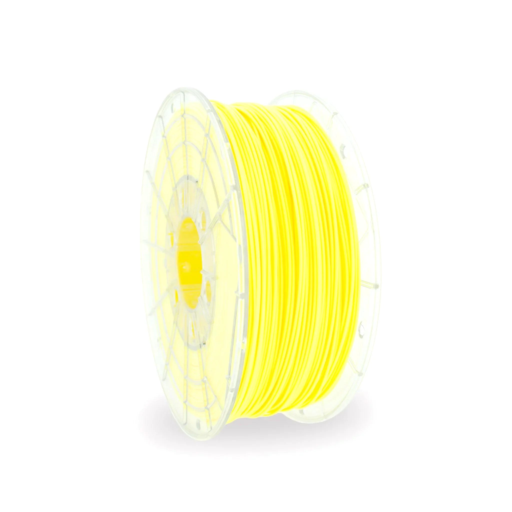 Fluor Yellow PLA 3D Printer Filament with a diameter of 1.75mm on a 1KG Spool.