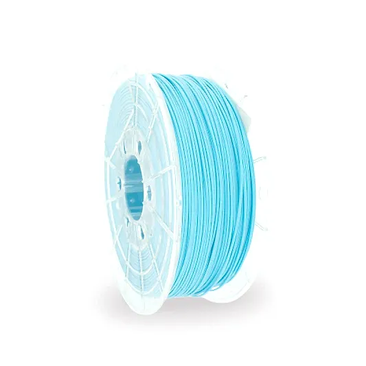 Light Blue PLA 3D Printer Filament with a diameter of 1.75mm on a 1KG Spool.