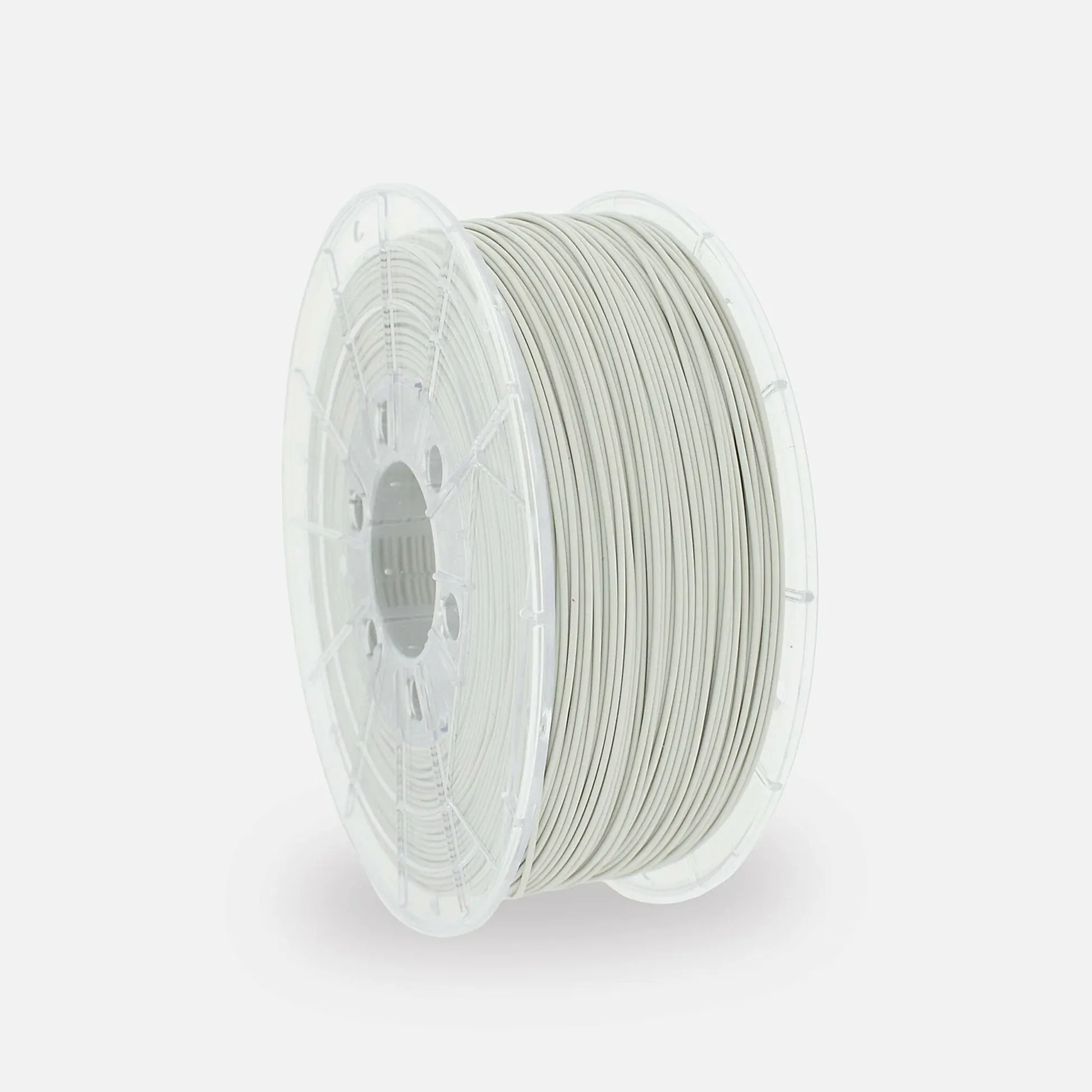 Light Grey PLA 3D Printer Filament with a diameter of 1.75mm on a 1KG Spool.