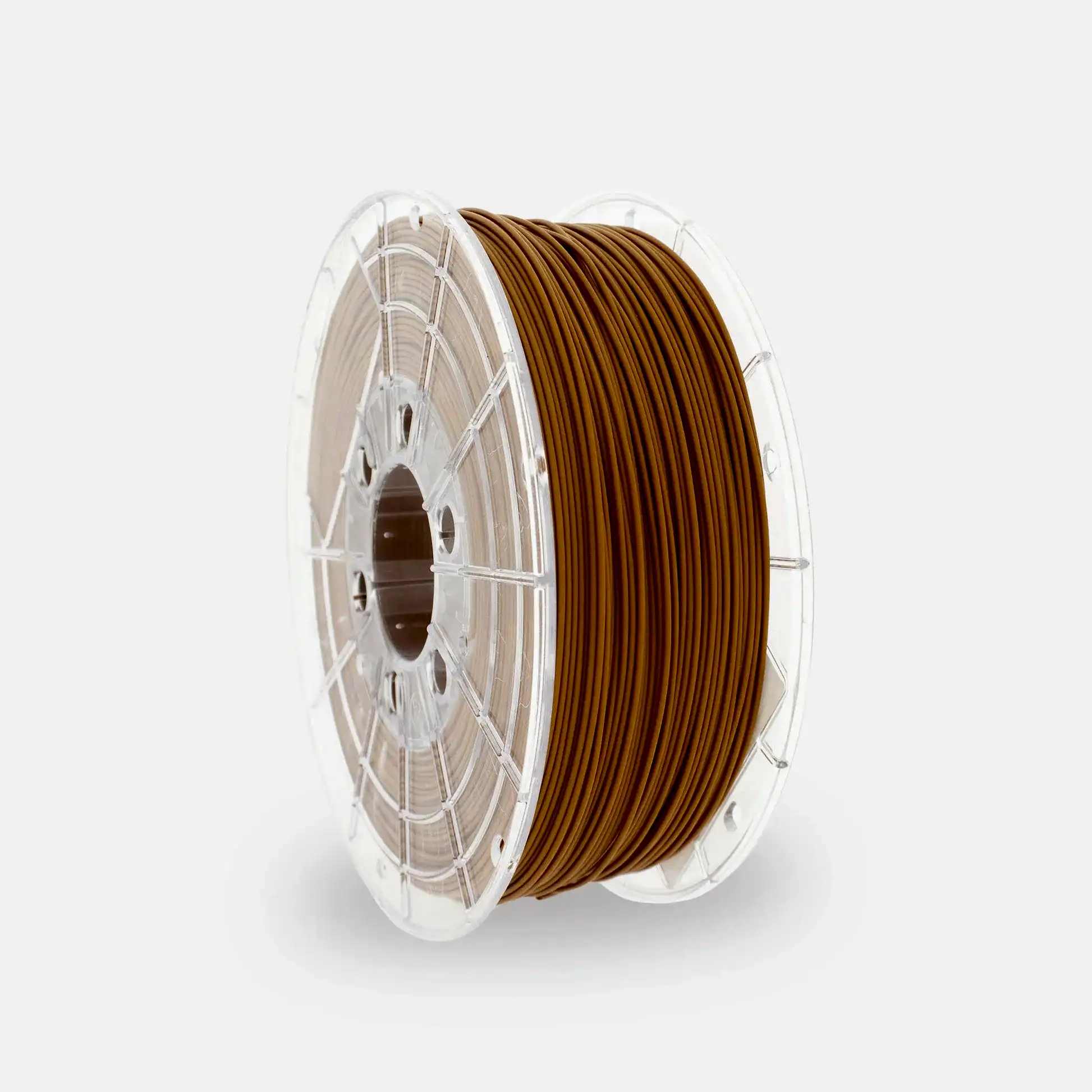 Ocher Brown PLA 3D Printer Filament with a diameter of 1.75mm on a 1KG Spool.