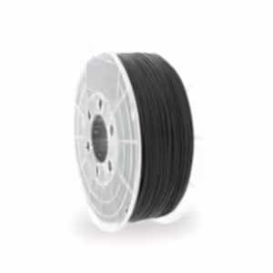 Traffic Black PLA 3D Printer Filament with a diameter of 1.75mm on a 1KG Spool.