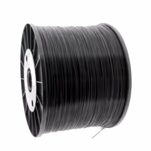 Traffic Black PLA 3D Printer Filament with a diameter of 1.75mm on a 10KG Spool.