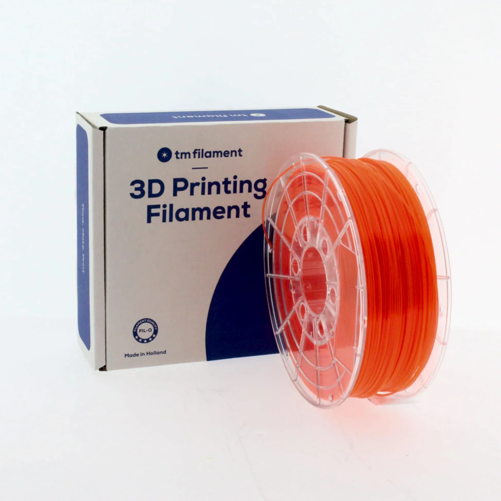 TMPremium-PETG FLUORISEREND ORANJE 1.75mm/2.85mm 1KG - Tm3dFilament